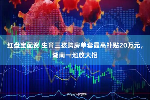 红盘宝配资 生育三孩购房单套最高补贴20万元，湖南一地放大招