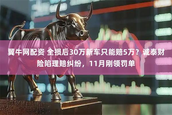 翼牛网配资 全损后30万新车只能赔5万？诚泰财险陷理赔纠纷，11月刚领罚单